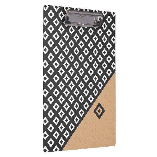 Clipboard im modernen geometrischen Stil Klemmbrett (Rechts)