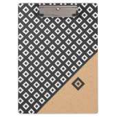 Clipboard im modernen geometrischen Stil Klemmbrett (Vorderseite)