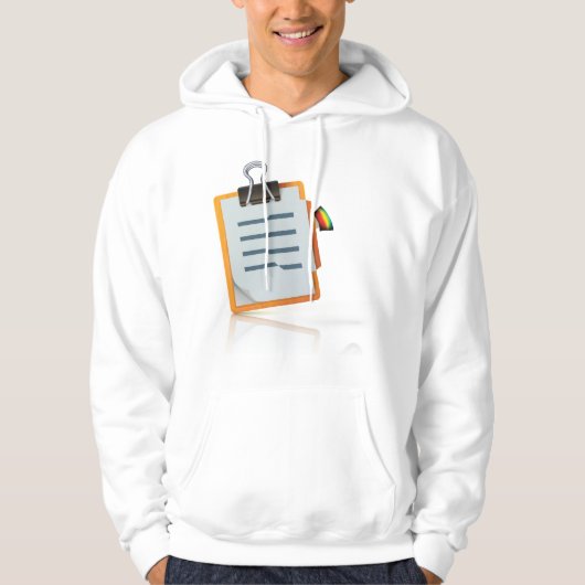 Clipboard Mens Hoodie (Vorderseite)