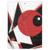 Clipboard mit rotem Auge Klemmbrett (Rückseite)