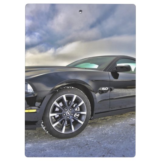 Clipboard Mustang Car Lehrer Office Peace Liebe Klemmbrett (Rückseite)