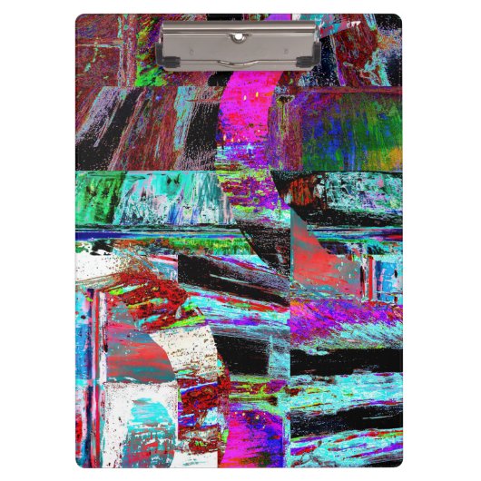 Clipboard – Neon Pulse Klemmbrett (Vorderseite)