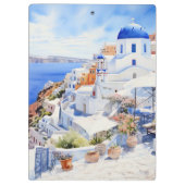 Clipboard Oia Santorini Klemmbrett (Rückseite)