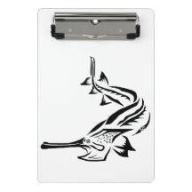 CLIPBOARD - PADDLEFISH TRIBAL & STURGEON POSTER