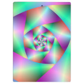 Clipboard Psychedelic Spiral Klemmbrett (Rückseite)