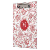 Clipboard Rot-Weiß-Bläschen Klemmbrett (Links)