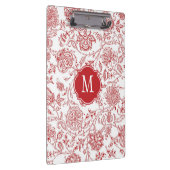 Clipboard Rot-Weiß-Bläschen Klemmbrett (Rechts)