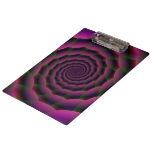 Clipboard-Seilspirale in Lila Rot und Grün Klemmbrett