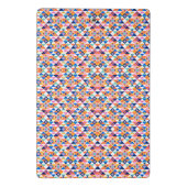 Clipboard with vibrant geometric pattern mini klemmbrett (Rückseite)