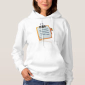 Clipboard Womens Hoodie (Vorderseite)