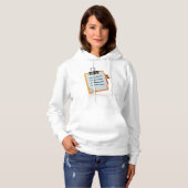 Clipboard Womens Hoodie (Vorne ganz)