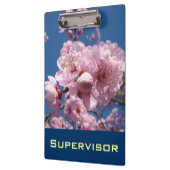 CLIPBOARDS Pink Spring Blossoms Office Supervisors Klemmbrett (Links)