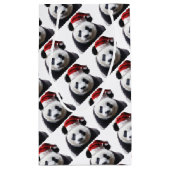 Clipped-Panda-Santa-2 Kleine Geschenktüte (Rückseite)