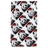 Clipped-Panda-Santa-2 Kleine Geschenktüte (Vorderseite)