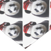 Clipped-Panda-Santa-2 Kurzer Tischläufer (Ecke)