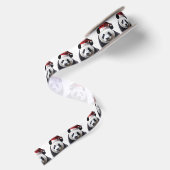 Clipped-Panda-Santa-2 Satinband (Rückseite)