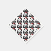 Clipped-Panda-Santa-2 Serviette (Ecke)