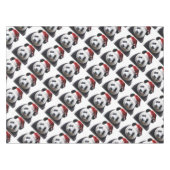 Clipped-Panda-Santa-2 Tischdecke (Vorderseite (Horizontal))