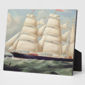 Clipper Barque 'Clendovey' (Öl auf Leinwand) Fotoplatte (Seite)