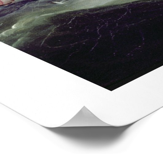 Clipper Barque 'Clendovey' (Öl auf Leinwand) Poster (Ecke)