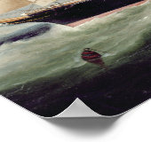 Clipper Barque 'Clendovey' (Öl auf Leinwand) Poster (Ecke)