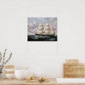 Clipper Barque 'Procymatica' off Dover (Öl auf Can Poster (Küche)