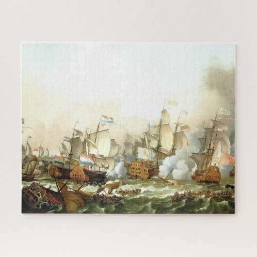 Clipper Battleships Schiffe Schlacht Ozean Puzzle (Horizontal)