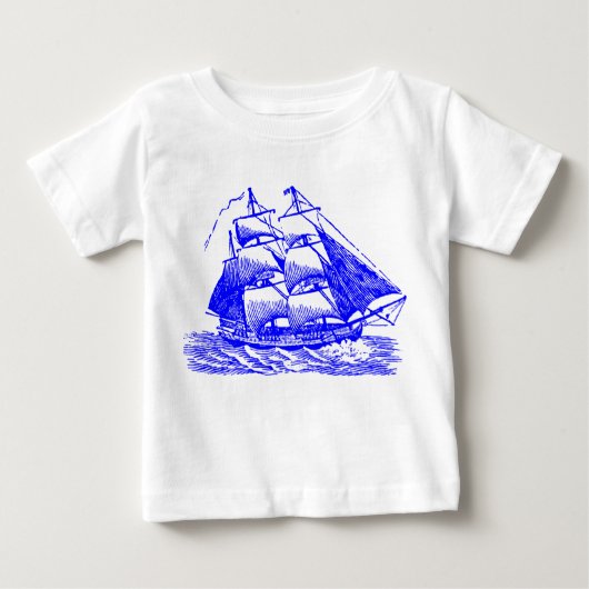 Clipper - Blau Baby T-shirt (Vorderseite)
