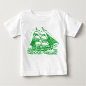 Clipper - grün baby t-shirt (Vorderseite)