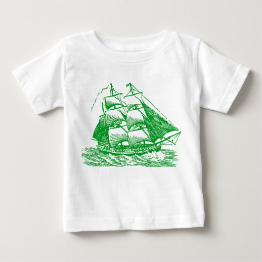 Clipper - grün baby t-shirt (Vorderseite)
