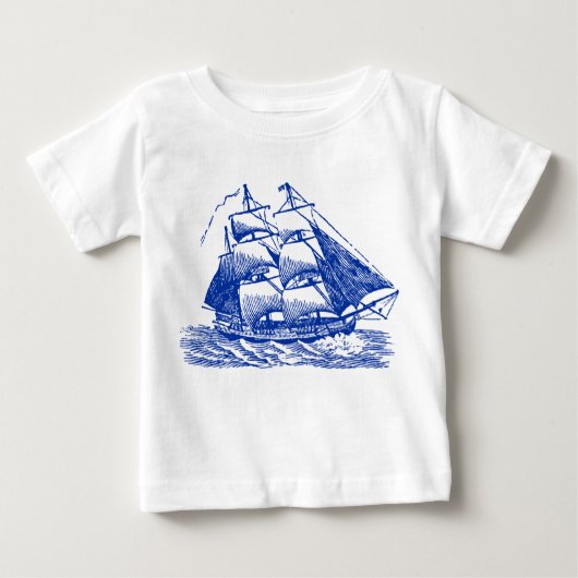Clipper - Navy Blue Baby T-shirt (Vorderseite)
