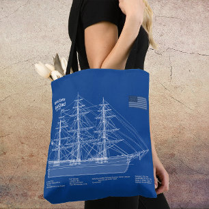 Clipper-Schiff Flying Cloud - Blaupause ABD Tasche