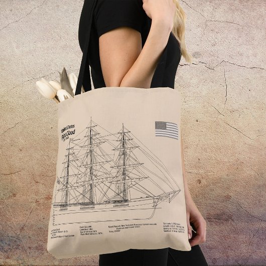 Clipper-Schiff Flying Cloud - Schiffbauplan SD Tasche