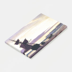 Clipper-Schiff-Strand-Sonnenuntergang-Bradford-Pos Post-it Klebezettel