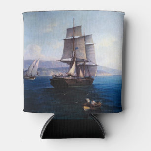 Clipper-Segelschiff und Dampfer 1900er Dosenkühler