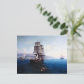 Clipper Segelschiff und Dampfschiff in den 1900er  Postkarte (Stehend Vorderseite)