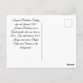 Clipper Segelschiff und Dampfschiff in den 1900er  Postkarte (Rückseite)