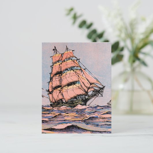 Clipper Ship Ann McKim Postkarte (Stehend Vorderseite)