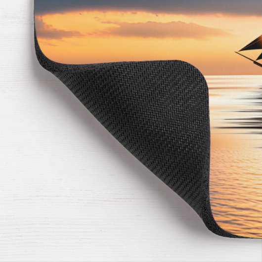 Clipper Ship auf Mondlicht Mousepad (Ecke)