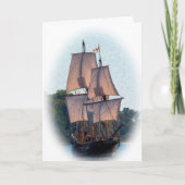 Clipper Ship Birthday Karte (Vorderseite)