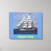 Clipper Ship British Captain Leinwand Wall Art (Vorderseite)