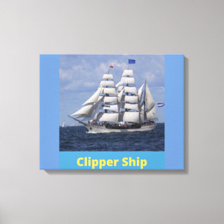 Clipper Ship British Captain Leinwand Wall Art
