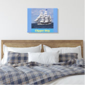 Clipper Ship British Captain Leinwand Wall Art (Insitu (Schlafzimmer))