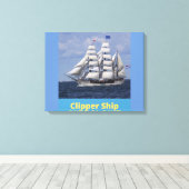 Clipper Ship British Captain Leinwand Wall Art (Insitu (Holzboden))