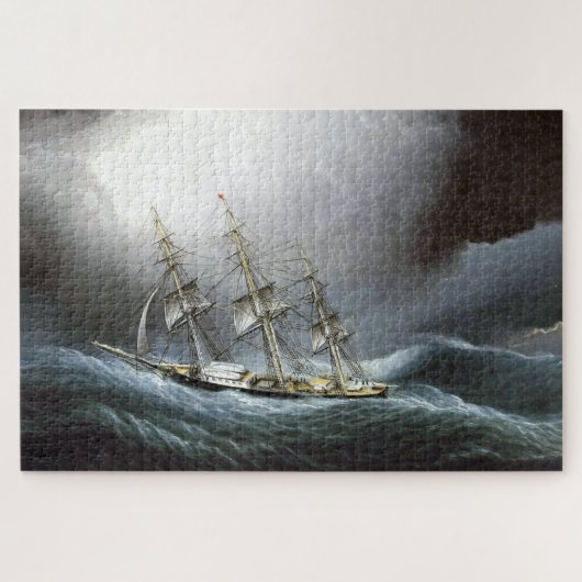 Clipper Ship Cape Horn James Edward Buttersworth Puzzle (Horizontal)