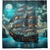Clipper Ship Duschvorhang (Vorderseite)
