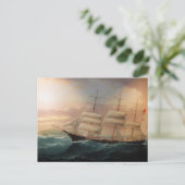 Clipper Ship Esther Roy 1898 Postkarte (Stehend Vorderseite)