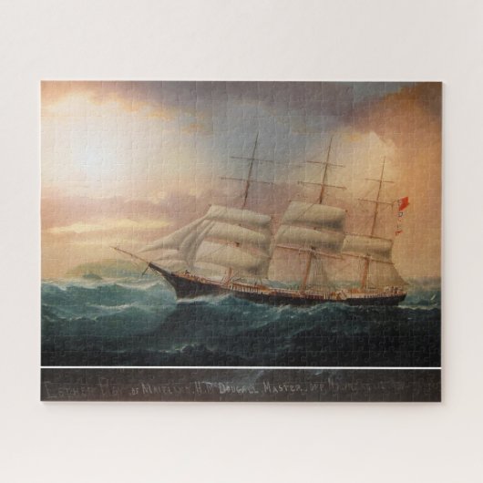 Clipper Ship Esther Roy 1898 Puzzle (Horizontal)