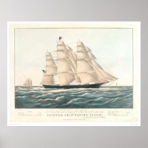 Clipper ship "Flying Cloud" (0397A) Poster