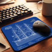Clipper Ship Flying Cloud - Blueprint ABD Mousepad